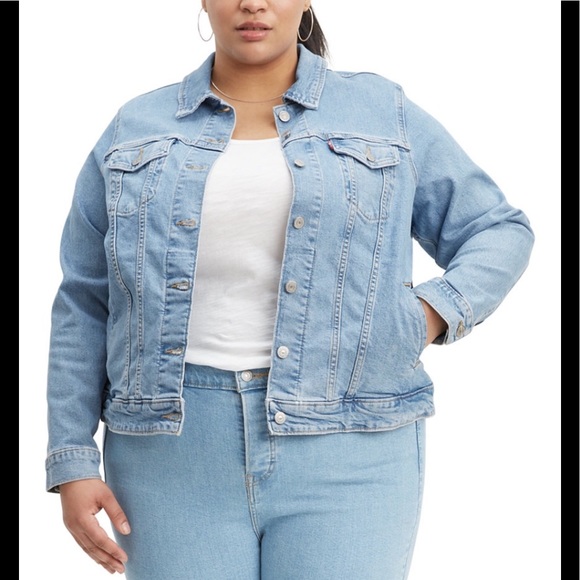 plus size levi jean jacket